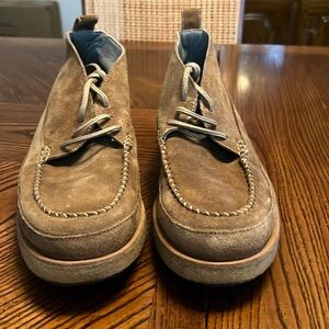 ALL SAINTS MENS BROWN SUEDE ANKLE BOOTS. SIZE 8.